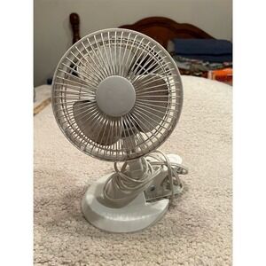 Mainstays 6" Desk/Clip Fan White Dual‎ Functionality Adjustable Head